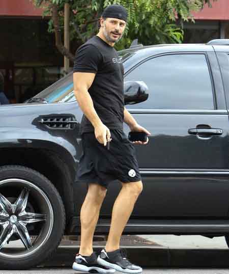 Joe Manganiello getting ready for downtown ride with his sexy beast.